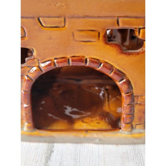 Yankee Candle Santa mantle fireplace candle holder Xmas tealight - Picture 8 of 9